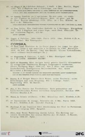 Corsika (Nr. 51-72)