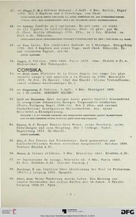 Corsika (Nr. 51-72)