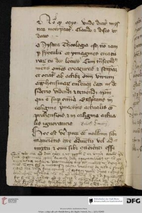 Robertus Grosseteste, Commentarius super Mystica theologia Ps.-Dionysii Areopagitae