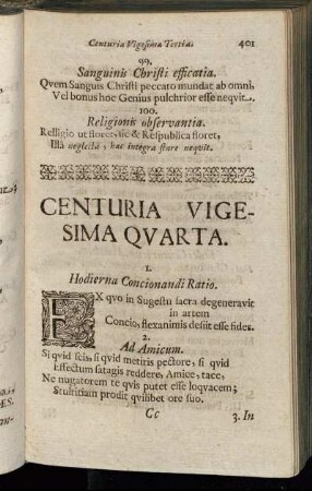 Centuria Vigesima Quarta.