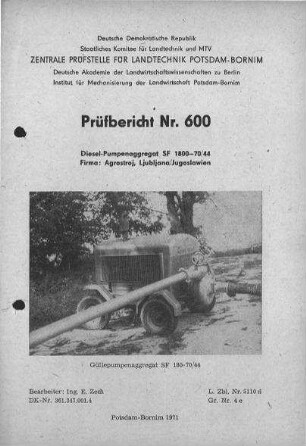 Güllepumpenaggregat SF 1800-70/44