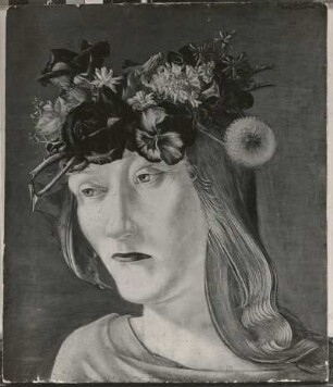 Der Traurige Frühling von Wilhelm Lachnit. Öl auf Holz, 35 x 29 cm. um 1933