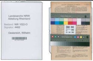 Entnazifizierung Wilhelm Oestereich , geb. 27.03.1898 (Polizist)