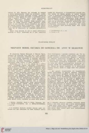 30: Nieznany model ołtarza do kościoła św. Anny w Krakowie
