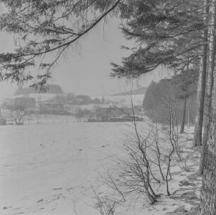 Ortsansicht : Oberlausitz. Ortsansicht. Winteraufnahme