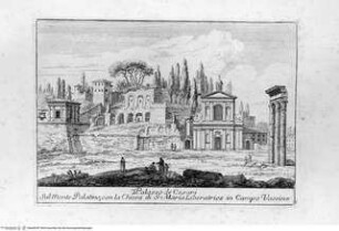 Varie vedute di Roma Antica, e Moderna Disegnate e Intagliate da Celebri Autori, Tafel [38]: Palazzo de Cesari Sul Monte Palatino