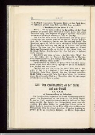 c) Verfolgung bis zur Putna