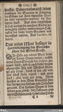 Das rohte Meer besitzet in Hervorbringung der Gewächs schier der Erden Krafft