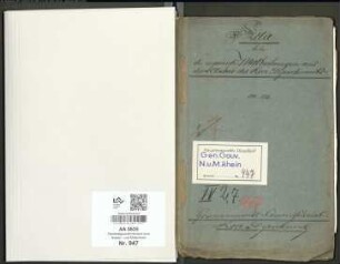 Akten betr. die requirierten Mitteilungen aus dem Archiv des Roerdepartements