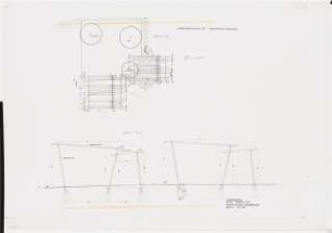 Bundesgartenschau 1971, Köln: Wassergarten Pergola Ansicht, Draufsicht 1:50