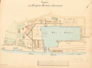 Hafen-Bauhof, Swinemünde: Lageplan 1:1000