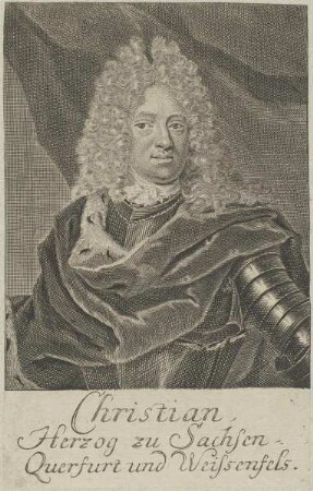 Bildnis des Christian, Herzog von Sachsen-Weißenfels
