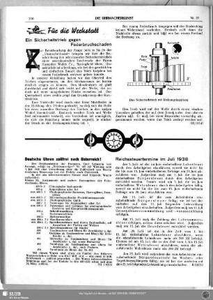 Reichssteuertermine im Juli 1938