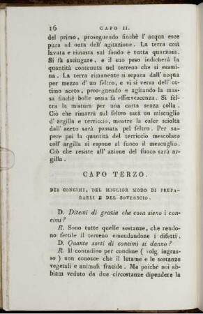 Capo Terzo. Dei Concimi, Del Miglior Modo Di Prepararli E Del Soverscio.