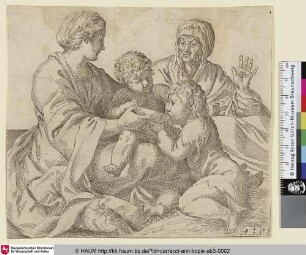 Madonna und Kind mit der heiligen Elisabeth und Johannes dem Täufer (Madonna mit der Schale)