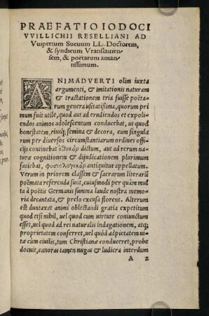 A2r-A5v, Praefatio