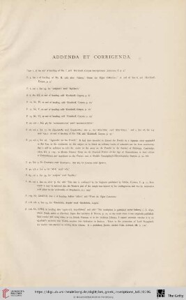 Addenda et corrigenda