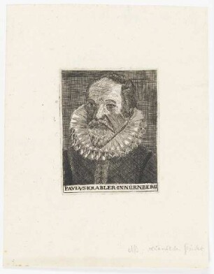 Bildnis des Pavlvs Krabler