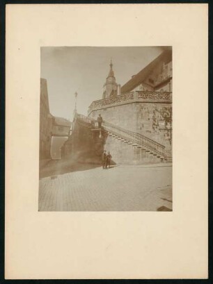 PA 6093, Stiftskirche, Seitenaufgang. Foto Sinner (um 1900)