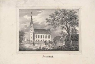 Die Kirche in Zschoppach (Grimma-Zschoppach), aus Sachsens Kirchen-Galerie von Hermann Schmidt, Bd. 10