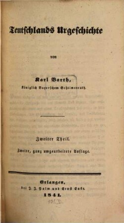 Teutschlands Urgeschichte, 2.