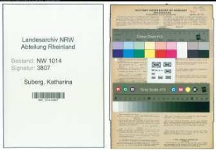 Entnazifizierung Katharina Suberg , geb. 27.08.1919 ()