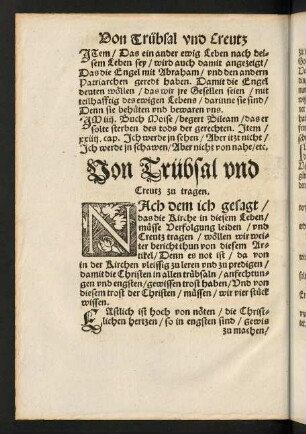 CCXI v-CCXXII r, Von der Trübsal und Creutz zu tragen