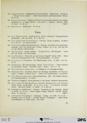 Varia (Nr. 518-547)
