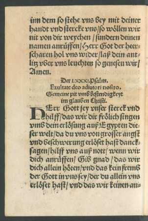 Der LXXXI. Psalm. - Der XC. Psalm.