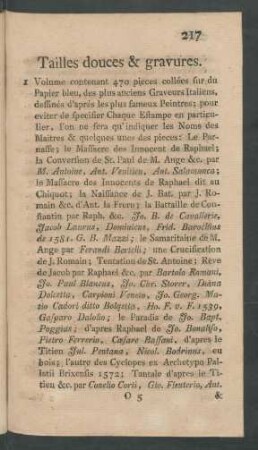 Tailles douces & gravures