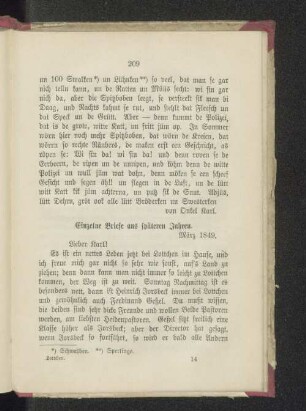 Einzelne Briefe aus späteren Jahren.