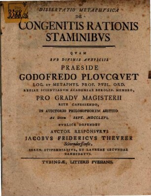 Diss. ... de congenitis rationis staminibus