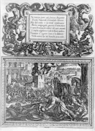 In tenzon pari (Blatt XIX aus "Gerusalemme Liberata")