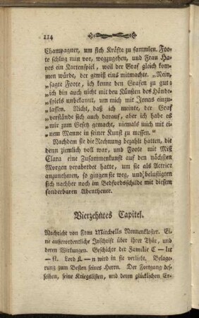 Vierzehntes Capitel.