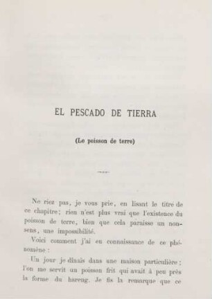 El pescado de tierra