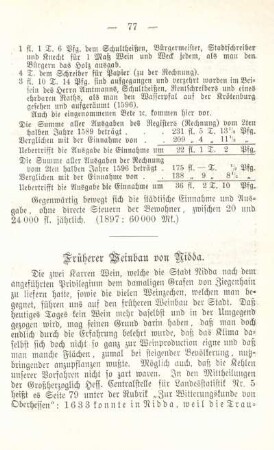 Früherer Weinbau von Nidda.