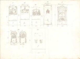 Dolmetsch, Heinrich; Geislingen / Steige; Ev. Stadtkirche, Restaurierung - Grabplatten (Ansichten)