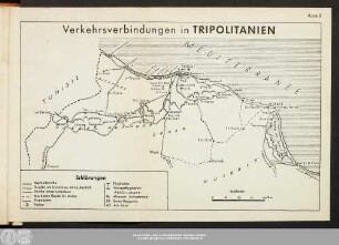 Verkehrsverbindungen in Tripolitanien