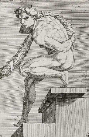 Jünglingsfigur der Sixtinischen Decke