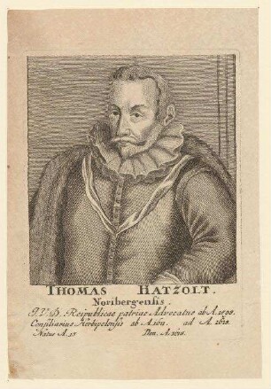 Thomas Hatzolt, J.U.D., Rechtsberater; gest. 1618