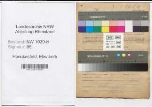 Entnazifizierung Elisabeth Hoeckesfeld , geb. 01.04.1920 (Angestellte)