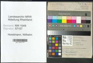 Entnazifizierung Wilhelm Horstmann , geb. 14.04.1901 (Bauingenieur)