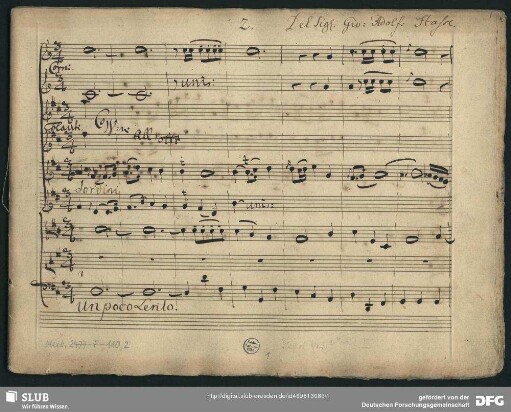 L' Eroe cinese. Excerpts - Mus.2477-F-110,2 : S, orch, bc