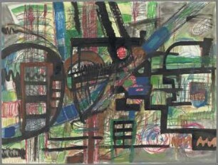 Vergitterte Landschaft im Sommer