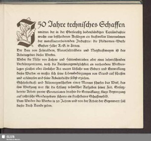 50 Jahre technisches Schaffen