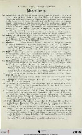 Miscellanea (Nr. 943-1265)