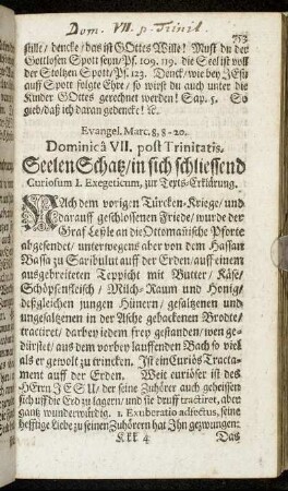 Evangel. Marc. 8, 8-20. Dominica VII. post Trinitatis.