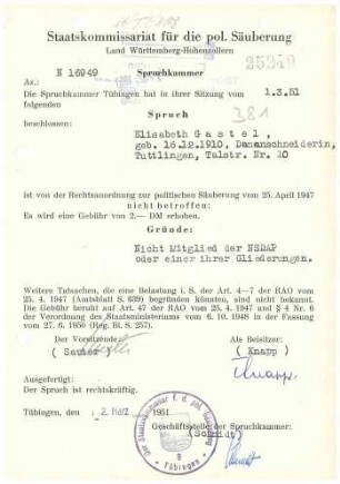 Gastel, Elisabeth