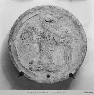 Einsatzstein mit dem Emblem der Florentiner Korporation Arte dei Mercatanti di Calimala