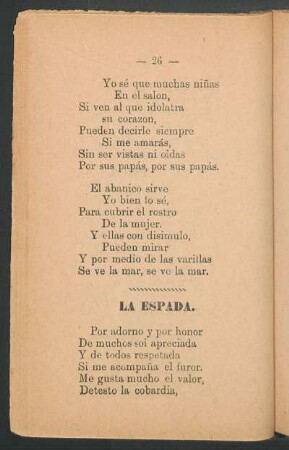 La espada.